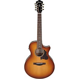 Ibanez AE3007FMH 7-String Grand Auditorium Acoustic-Electric Guitar Tobacco Edge Burst