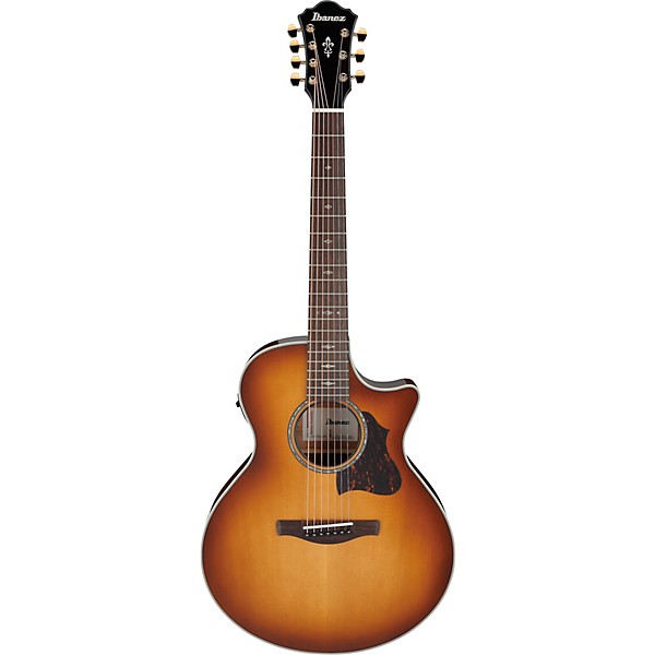 Ibanez AE3007FMH 7-String Grand Auditorium Acoustic-Electric Guitar Tobacco Edge Burst