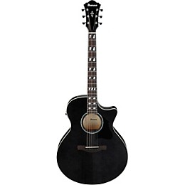Ibanez AE170 Grand Auditorium Acoustic-Electric Guitar - Transparent Black