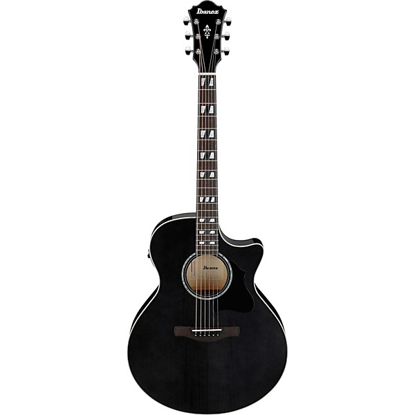 Ibanez AE170 Grand Auditorium Acoustic-Electric Guitar - Transparent Black