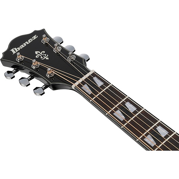 Ibanez AE170 Grand Auditorium Acoustic-Electric Guitar - Transparent Black