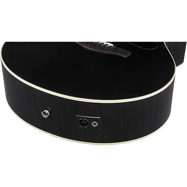 Ibanez AE170 Grand Auditorium Acoustic-Electric Guitar - Transparent Black