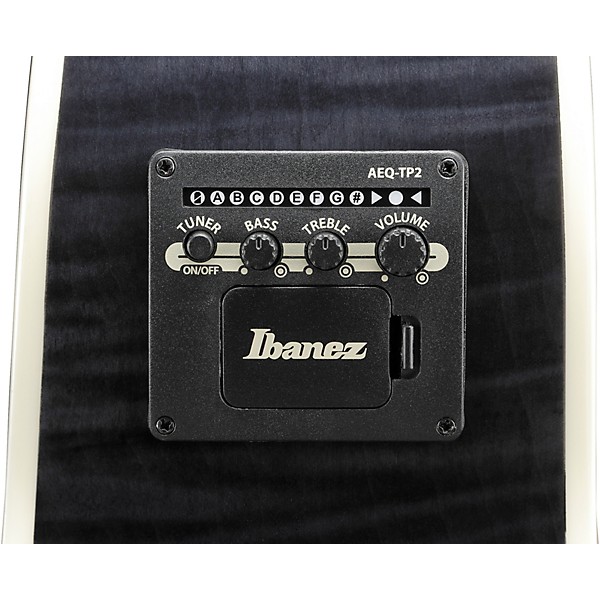 Ibanez AE170 Grand Auditorium Acoustic-Electric Guitar - Transparent Black