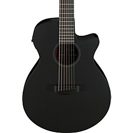 Ibanez AEG721 7-String Grand Concert Acoustic-Electric Guitar Blackout Flat