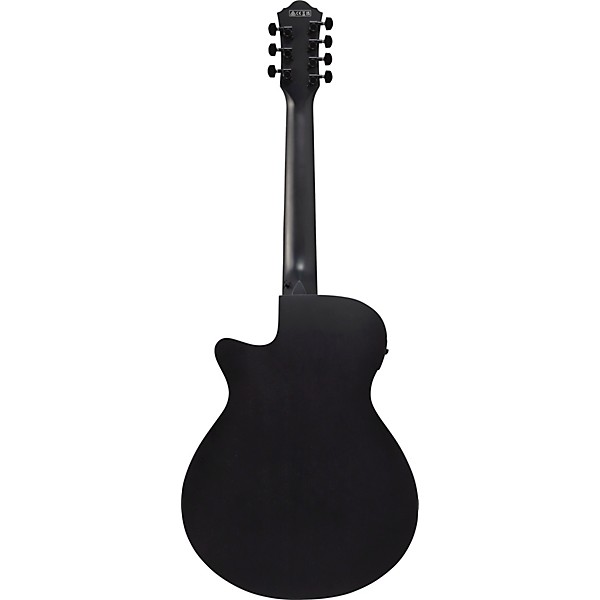 Ibanez AEG721 7-String Grand Concert Acoustic-Electric Guitar Blackout Flat