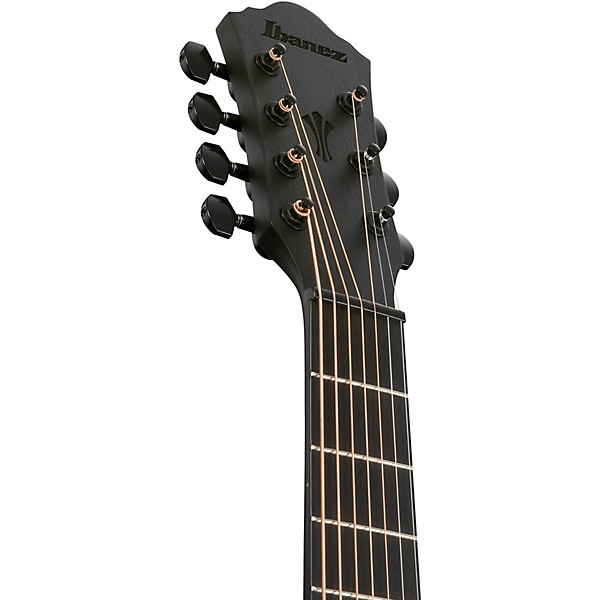 Ibanez AEG721 7-String Grand Concert Acoustic-Electric Guitar Blackout Flat