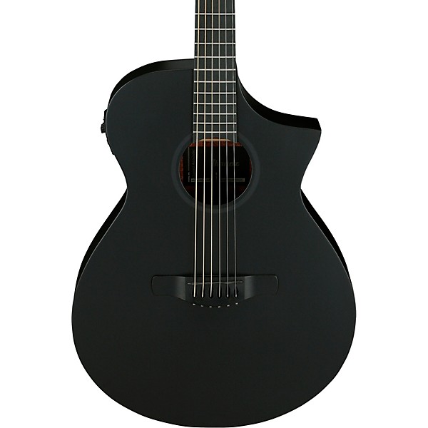 Ibanez AEWC621 Auditorium Acoustic-Electric Guitar Blackout Flat