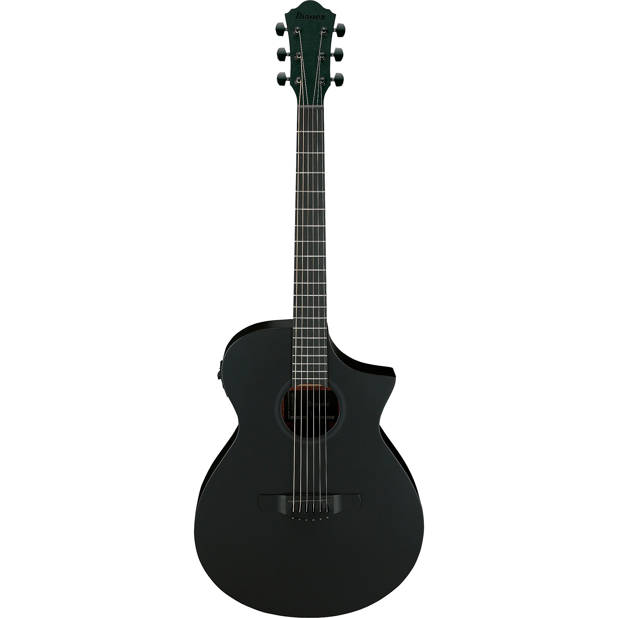 Ibanez AEWC621 Auditorium Acoustic-Electric Guitar Blackout Flat