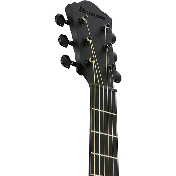 Ibanez AEWC621 Auditorium Acoustic-Electric Guitar Blackout Flat