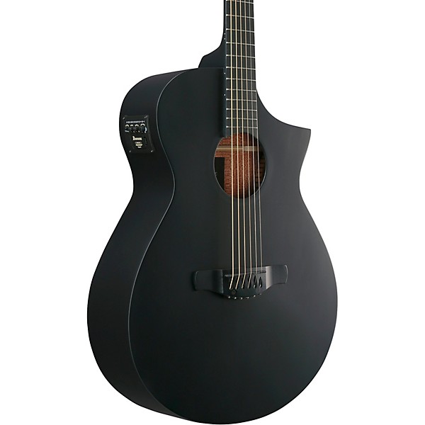 Ibanez AEWC621 Auditorium Acoustic-Electric Guitar Blackout Flat