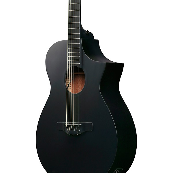 Ibanez AEWC621 Auditorium Acoustic-Electric Guitar Blackout Flat