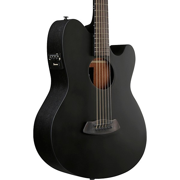 Ibanez TCY621 Talman Acoustic-Electric Guitar Blackout Flat