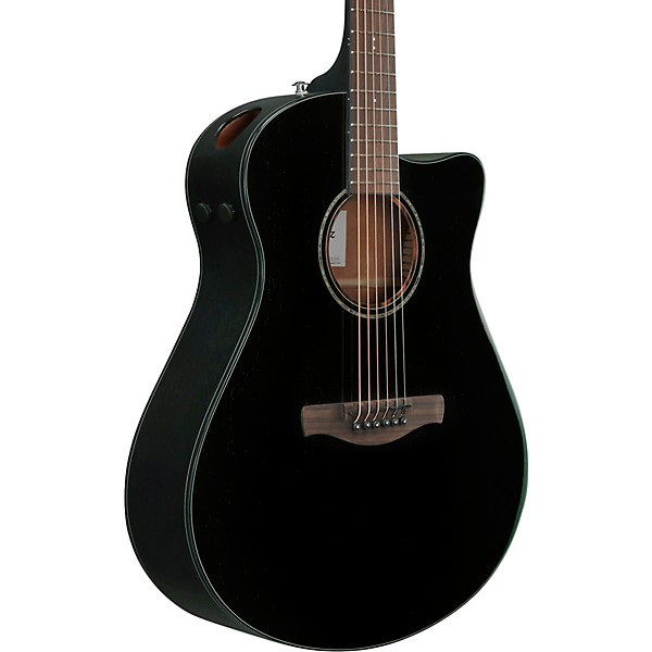 Ibanez AAM340CE Advanced Auditorium Acoustic-Electric Guitar Rustic Black