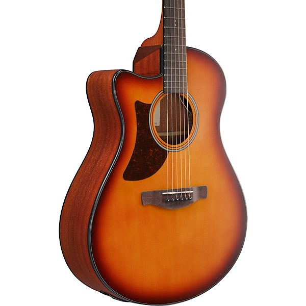 Ibanez AAM50LCE Left-Handed Advanced Auditorium Acoustic-Electric Guitar Light Brown Sunburst