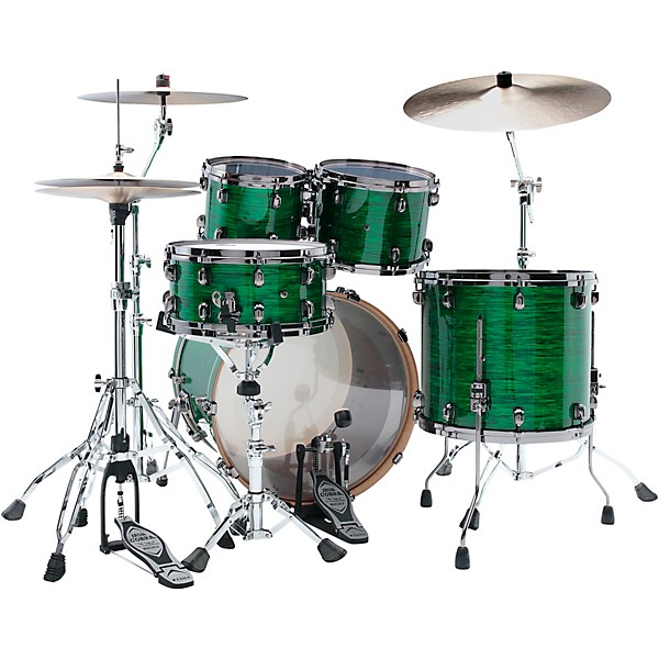 TAMA Limited-Edition Starclassic Walnut/Birch 4-Piece Shell Pack With 22" Bass Drum Jade Silk