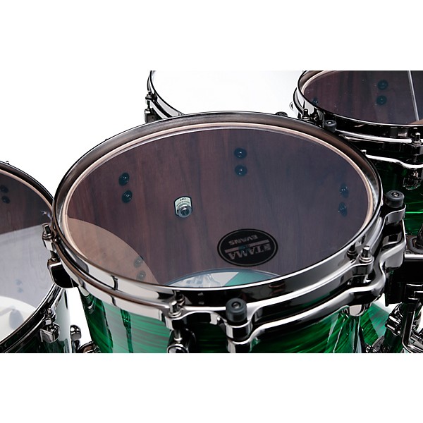 TAMA Limited-Edition Starclassic Walnut/Birch 4-Piece Shell Pack With 22" Bass Drum Jade Silk