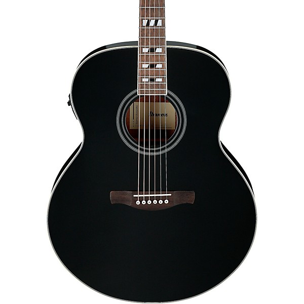 Ibanez AJ70M1E Jumbo Acoustic-Electric Guitar Black