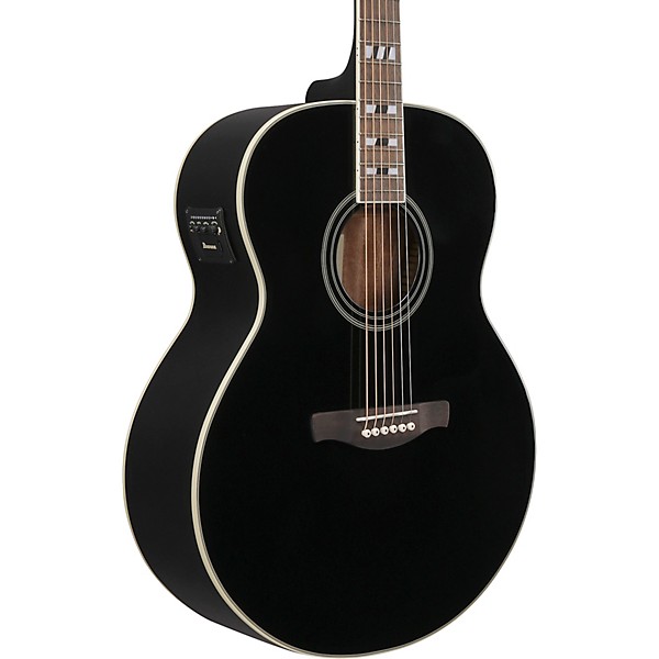 Ibanez AJ70M1E Jumbo Acoustic-Electric Guitar Black