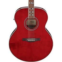 Ibanez AJ70M1E Jumbo Acoustic-Electric Guitar - Wine Red