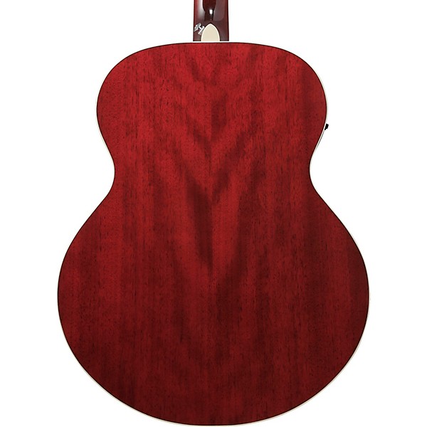 Ibanez AJ70M1E Jumbo Acoustic-Electric Guitar - Wine Red
