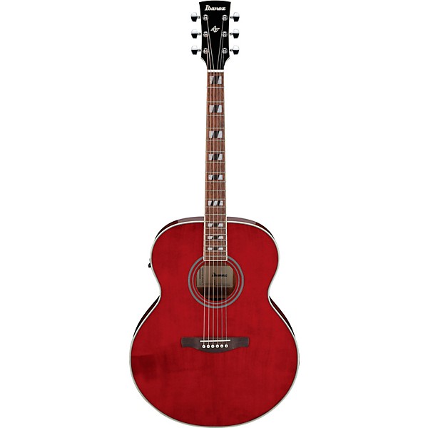 Ibanez AJ70M1E Jumbo Acoustic-Electric Guitar - Wine Red