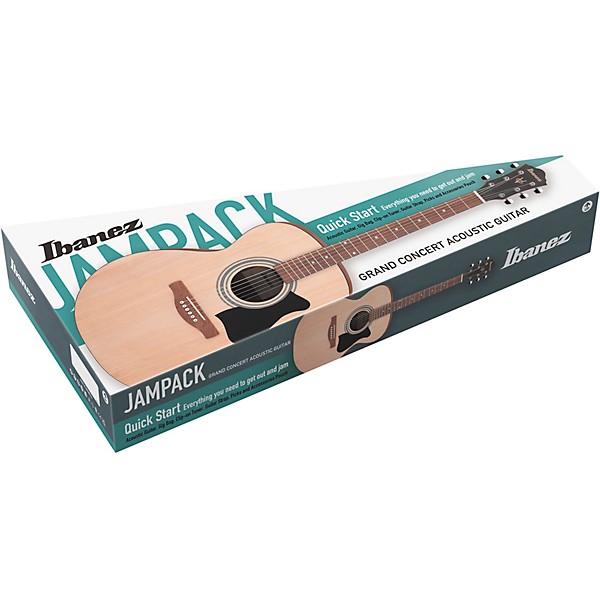 Ibanez IJVC50 JamPack Grand Concert Acoustic Guitar Pack Natural