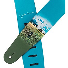 D'Addario John Lennon Mind Games Printed Leather Guitar Strap