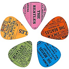 D'Addario The Beatles 1964 US Tour Ticket Stubs Guitar Picks 10 Pack