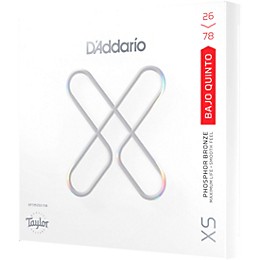 D'Addario 26-78 Taylor Bajo Quinto XS Phosphor Bronze Guitar Strings