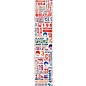 D'Addario 1964 US Tour Ticket Stubs Beatles Guitar Strap Multi-Color