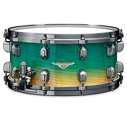 TAMA Starclassic Maple Snare Drum With Smoked Black Nickel Shell Hardware 14 x 6.5 in. Marine Shoreline Movingui Fade