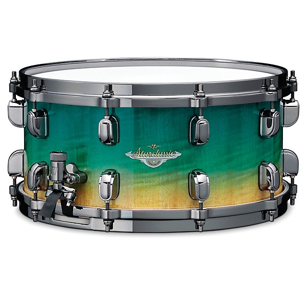 TAMA Starclassic Maple Snare Drum With Black Nickel Shell Hardware 14 x 6.5 in. Marine Shoreline Movingui Fade