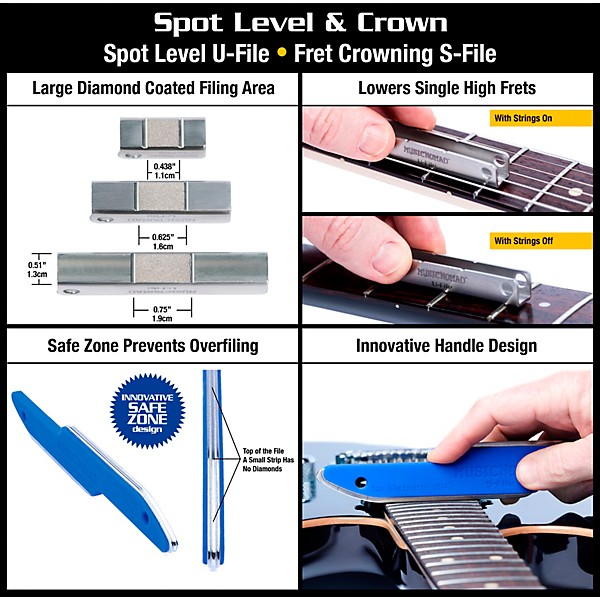 Music Nomad Premium Guitar Tech Fret Tool Set