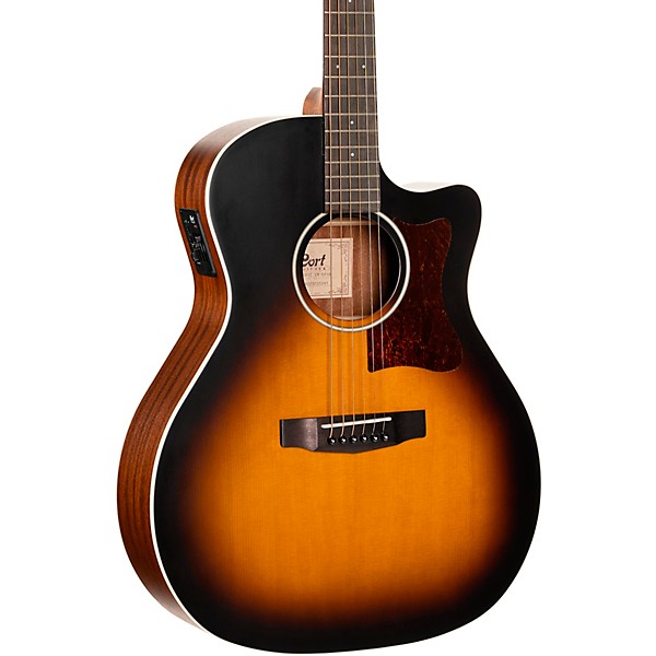 Cort GA1E Grand Regal Series Grand Auditorium Acoustic-Electric Guitar Sunburst