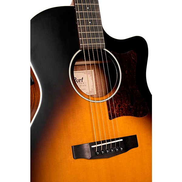 Cort GA1E Grand Regal Series Grand Auditorium Acoustic-Electric Guitar Sunburst