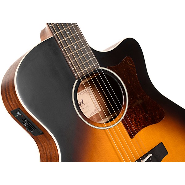 Cort GA1E Grand Regal Series Grand Auditorium Acoustic-Electric Guitar Sunburst