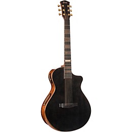 Cort Modern Masterpiece Series Concert Acoustic-Electric Guitar Transparent Black