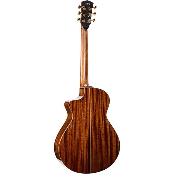 Cort Modern Masterpiece Series Concert Acoustic-Electric Guitar Transparent Black