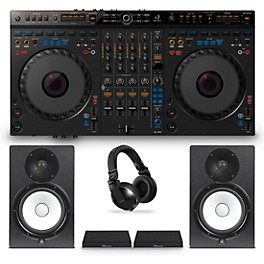 AlphaTheta DDJ-GRV6 Pro Home Bundle with Yamaha Monitors and Pioneer DJ Headphones
