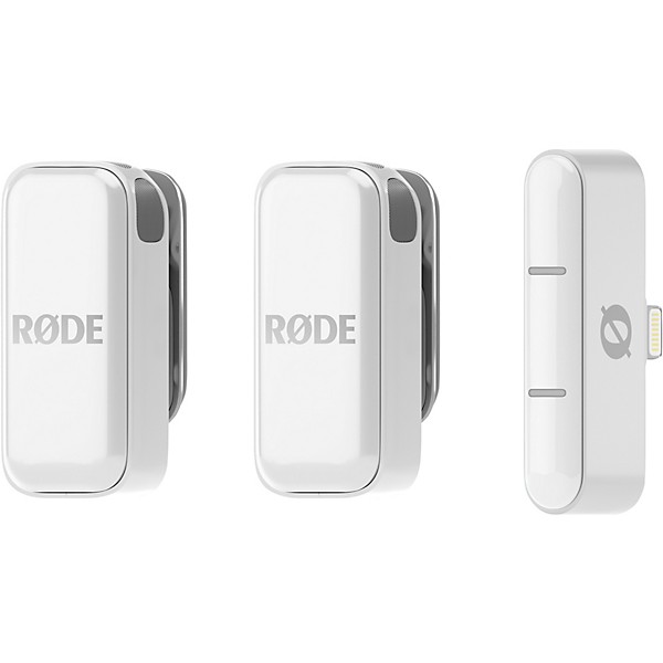 RODE Wireless Micro Ultra-Compact Wireless Microphone (Lightning) White