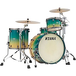 TAMA Starclassic Maple 3-Piece Shell Pack With 22" Bass Drum and Black Nickel Hardware Marine Shoreline Movingui Fade