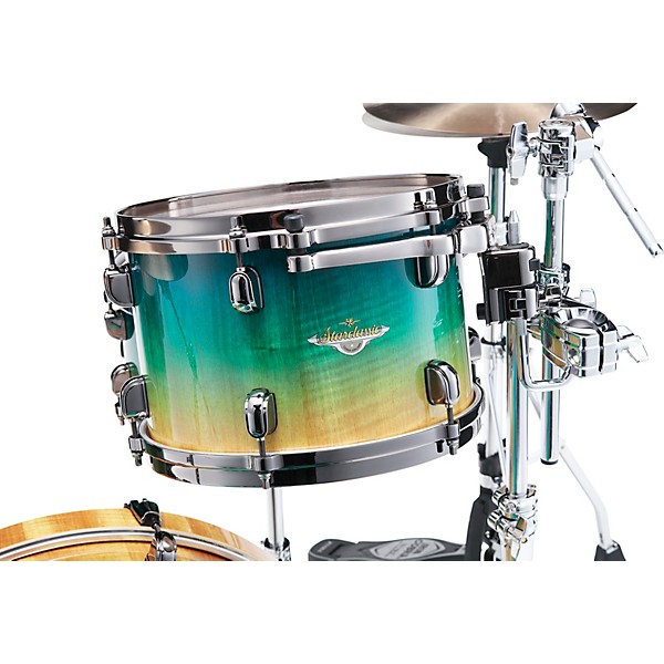 TAMA Starclassic Maple 3-Piece Shell Pack With 22" Bass Drum and Black Nickel Hardware Marine Shoreline Movingui Fade