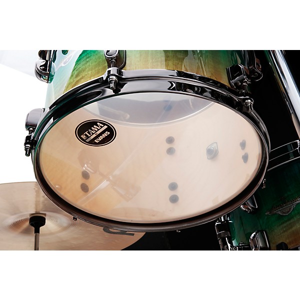 TAMA Starclassic Maple 3-Piece Shell Pack With 22" Bass Drum and Black Nickel Hardware Marine Shoreline Movingui Fade