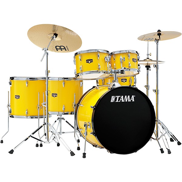 TAMA Imperialstar 6-Piece Complete Drum Set With 22" Bass Drum Electric Yellow