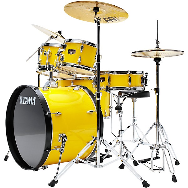 TAMA Imperialstar 6-Piece Complete Drum Set With 22" Bass Drum Electric Yellow