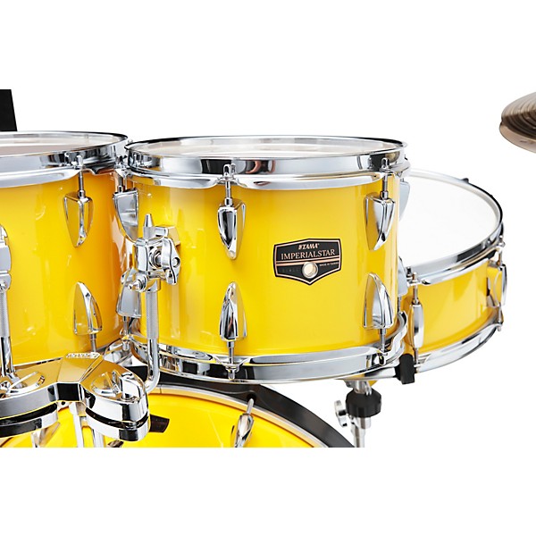 TAMA Imperialstar 6-Piece Complete Drum Set With 22" Bass Drum Electric Yellow