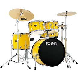 TAMA Imperialstar 5-Piece Complete Drum Set With 20" Bass Drum Electric Yellow