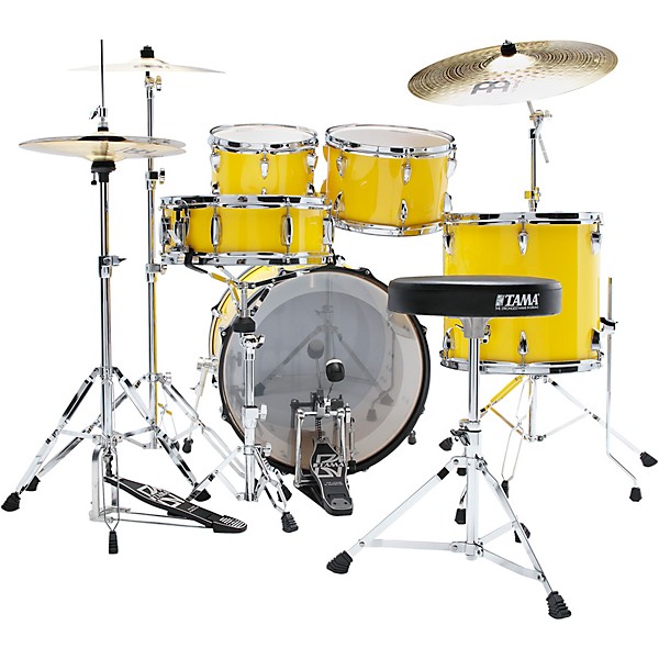 TAMA Imperialstar 5-Piece Complete Drum Set With 20" Bass Drum Electric Yellow