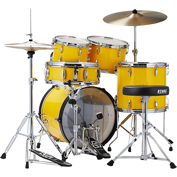 TAMA Imperialstar 5-Piece Complete Drum Set With 18" Bass Drum Electric Yellow