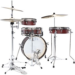 TAMA Club-JAM Pancake 4-Piece Shell Pack With 18" Bass Drum Burgundy Walnut Wrap